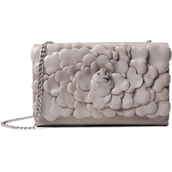 Patricia Nash Handbags - PATRICIA NASH GALINA GIADA 3D FLORAL CROSSBODY SILVER CHAIN STONE GRAY NWOT